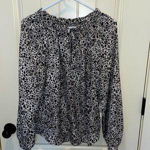 Leopard print blouse